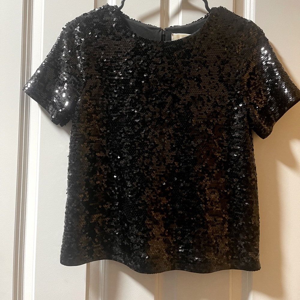 Michael Kors Black Sequence Blouse